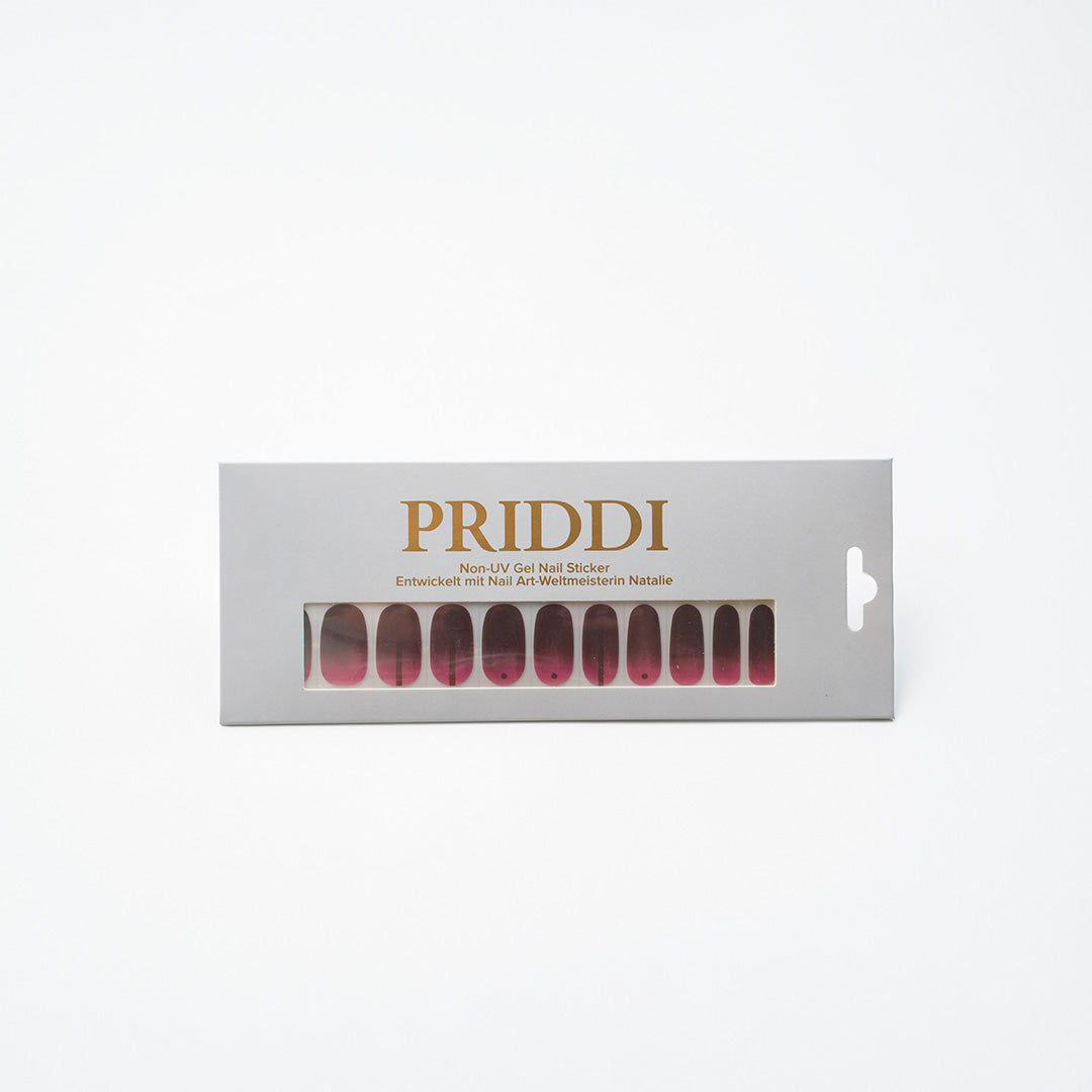 Non-UV Gel Nail Sticker Rubinrot