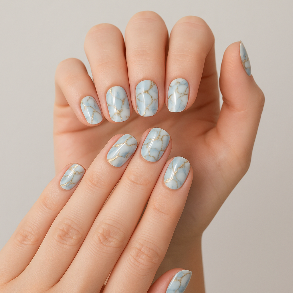 Non-UV Gel Nail Sticker Marmortau