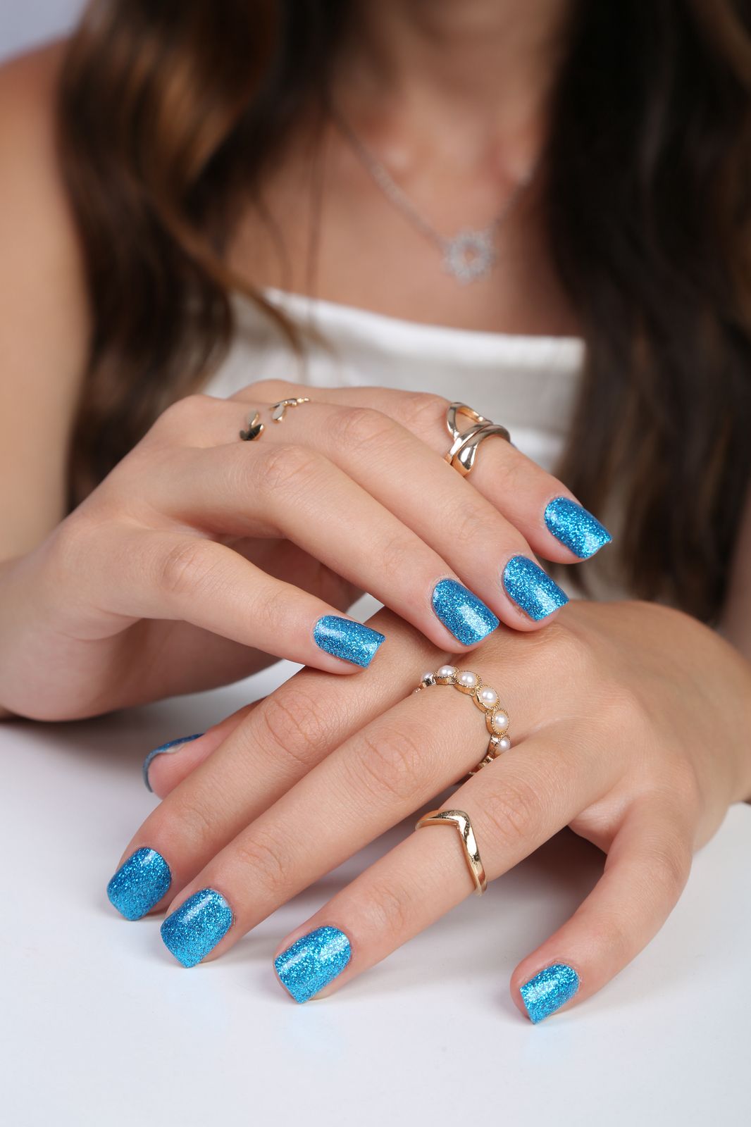 Non-UV Gel Nail Sticker Aquamarin