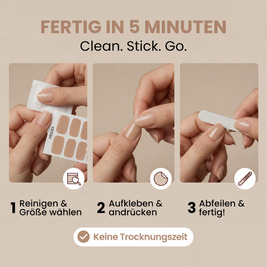 Haltbare Maniküre ohne Trocknungszeit