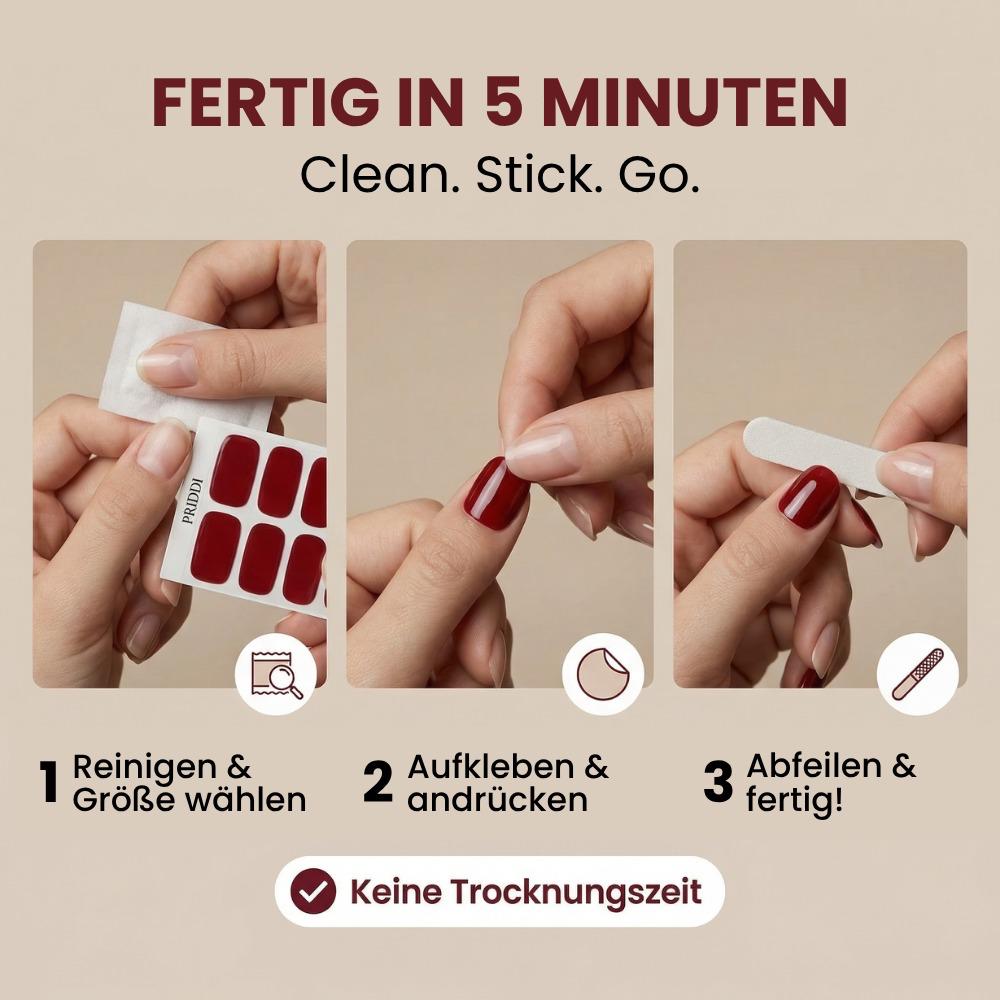 Wie funktionieren Nagelsticker zuhause?