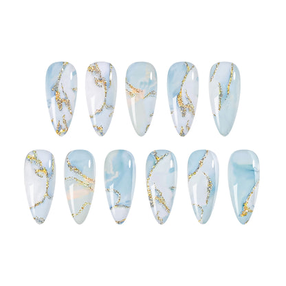 Non-UV Gel Nail Sticker Marmortau
