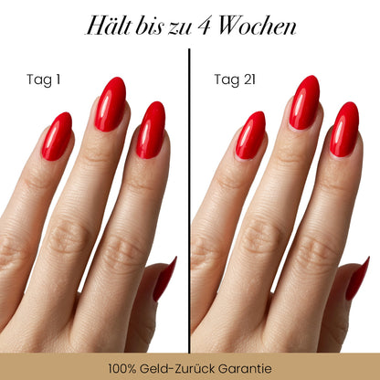Non-UV Gel Nail Sticker Liebesrot 