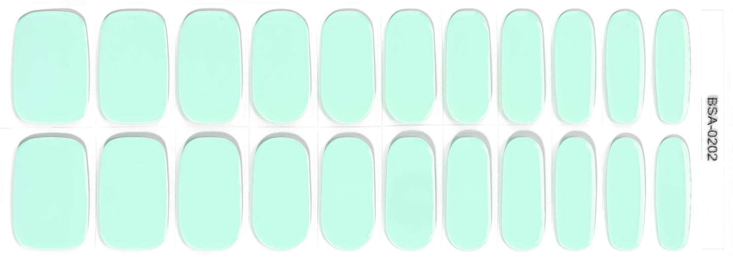 Non-UV Gel Nail Sticker Mint-Melodie