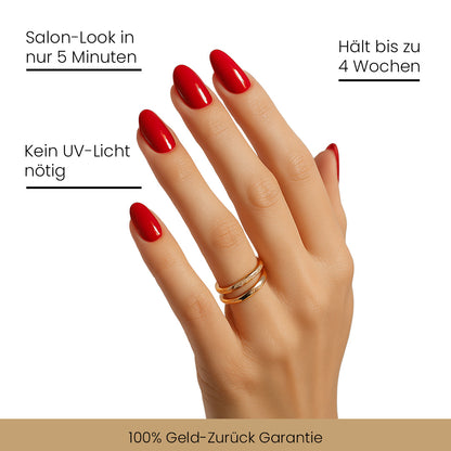Non-UV Gel Nail Sticker Liebesrot