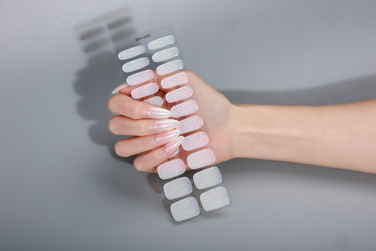 Non-UV Gel Nail Sticker Glitzer - Queen-Die Ingenieurs-Lösung für Salon-Nägel in 5 Min.
