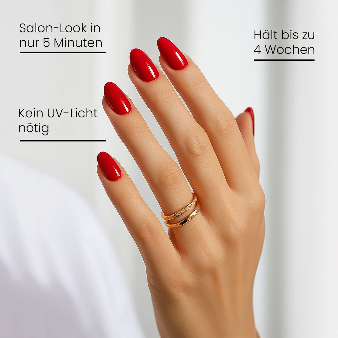 Non-UV Gel Nail Sticker Rosenholz