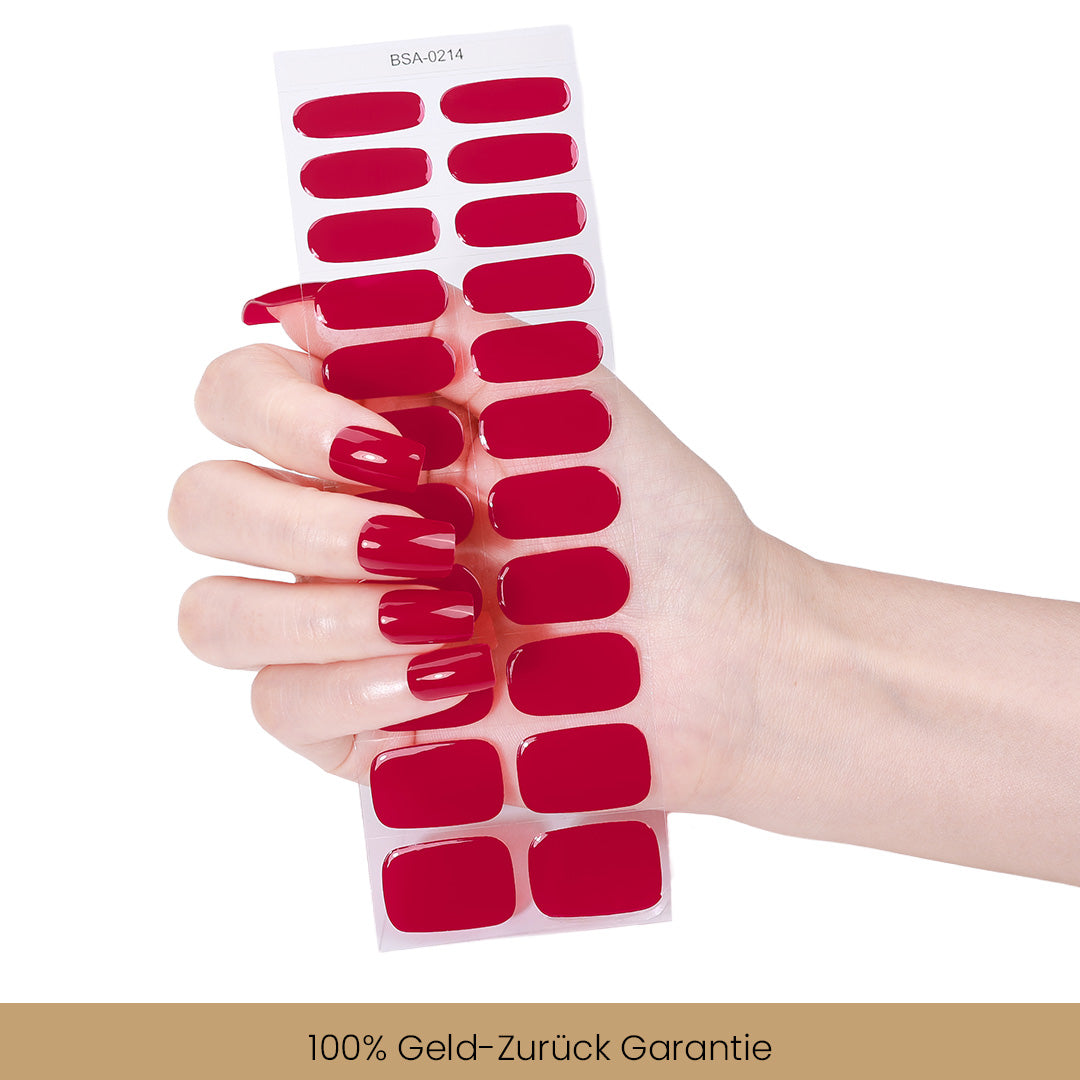 Non-UV Gel Nail Sticker Liebesrot