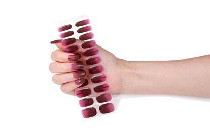Non-UV Gel Nail Sticker Rubinrot - Die Ingenieurs-Lösung für Salon-Nägel in 5 Min.