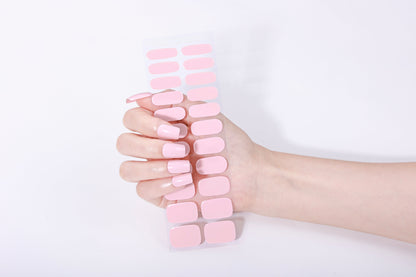 Non-UV Gel Nail Sticker Zartrosa - Die Ingenieurs-Lösung für Salon-Nägel in 5 Min.