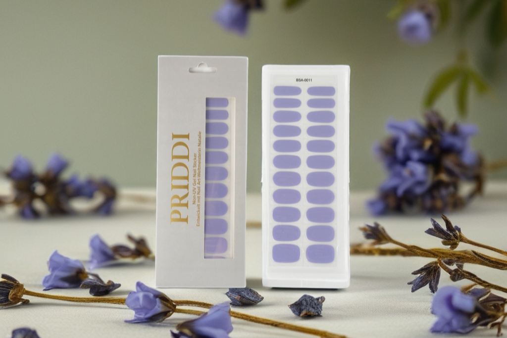 Non-UV Gel Nail Sticker Flieder