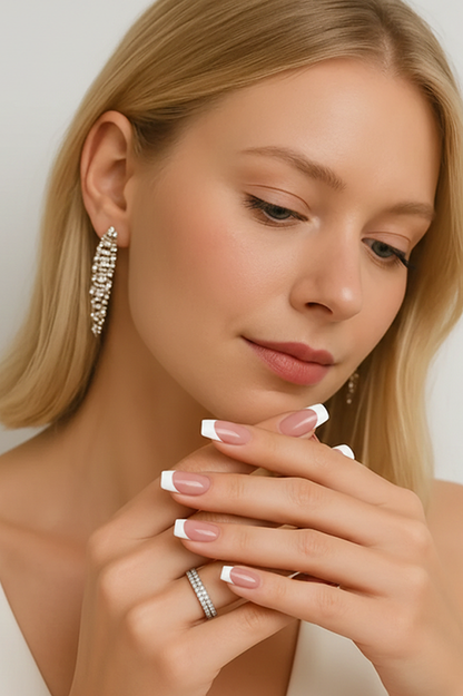 Non-UV Gel Nail Sticker French Diva - Die Ingenieurs-Lösung für Salon-Nägel in 5 Min.