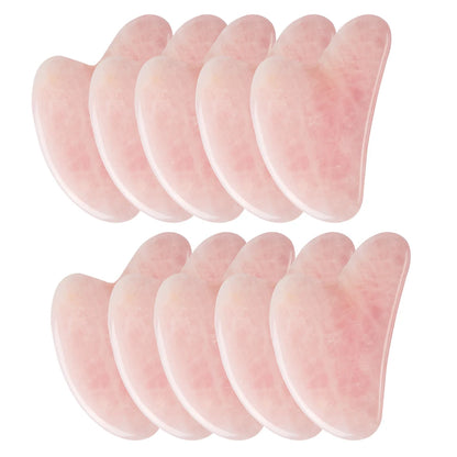 Rosenquartz Gua Sha Massagestein