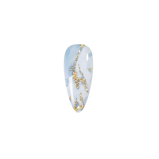 Non-UV Gel Nail Sticker Marmortau         - Die Ingenieurs-Lösung für Salon-Nägel in 5 Min.