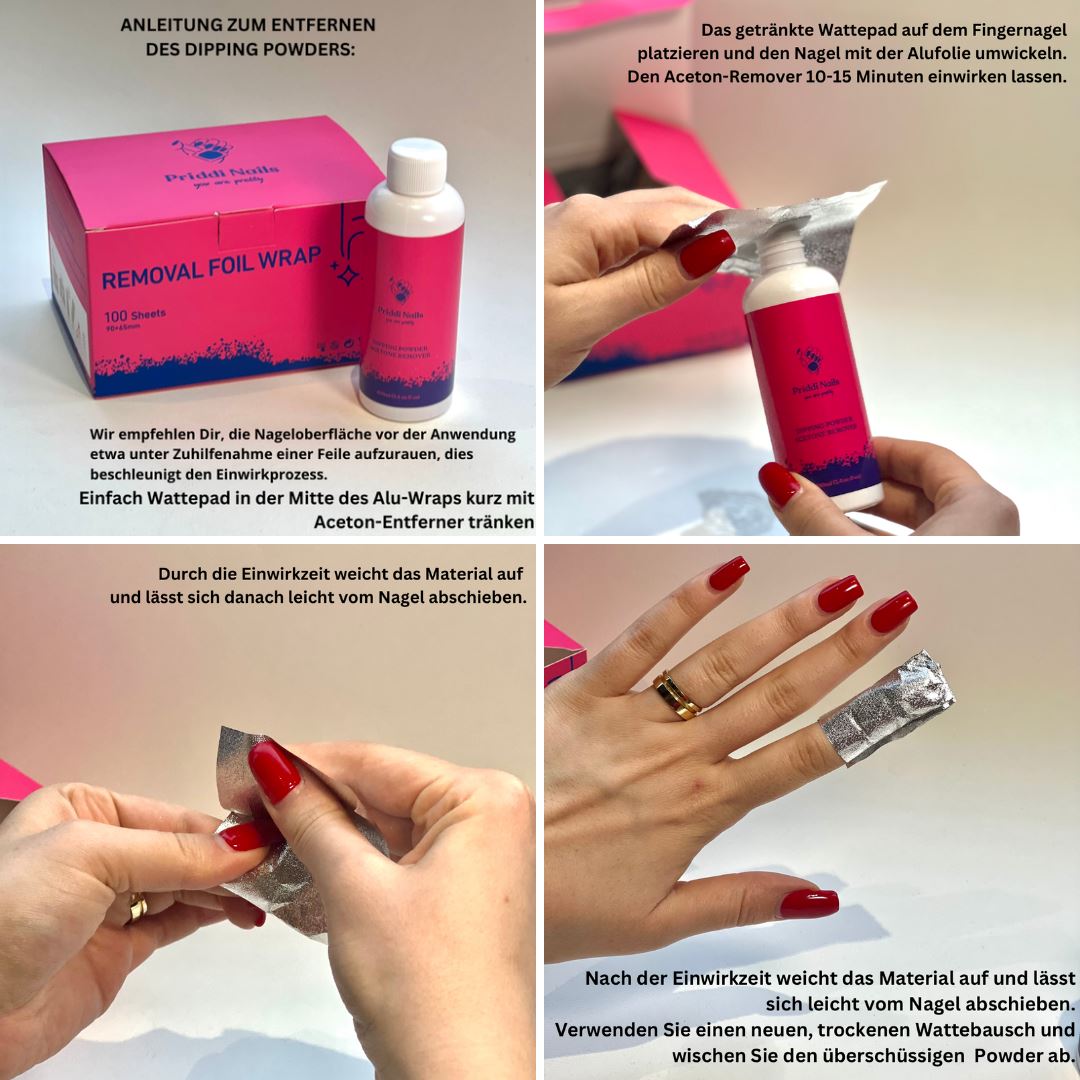 Dipping Powder Acetone Remover - Priddi