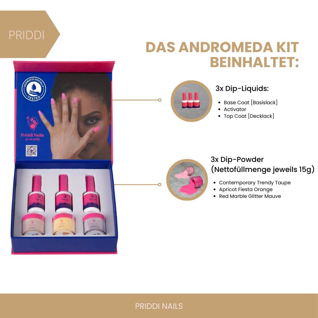 Priddi Andromeda Kit (3x Dip Powder) - Priddi