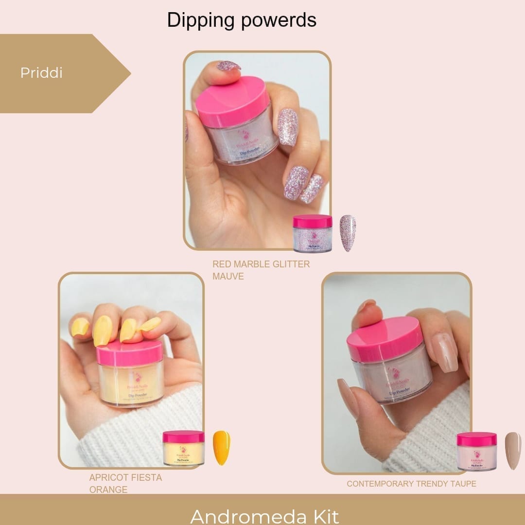 Priddi Andromeda Kit (3x Dip Powder) - Priddi