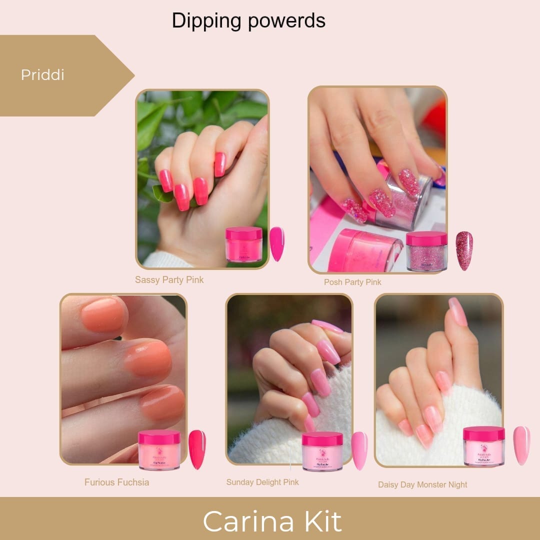 Priddi Carina Kit ( 5x Dip Powder ) - Priddi