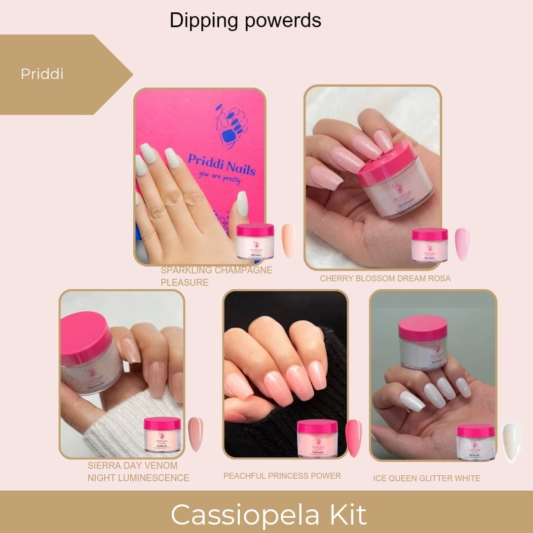 Priddi Cassiopeia Kit ( 5x Dip Powder ) - Priddi