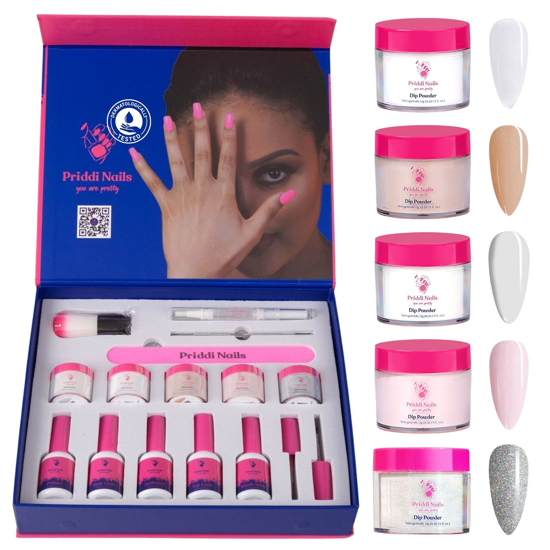 Priddi Columba Kit ( 5x Dip Powder ) - Priddi