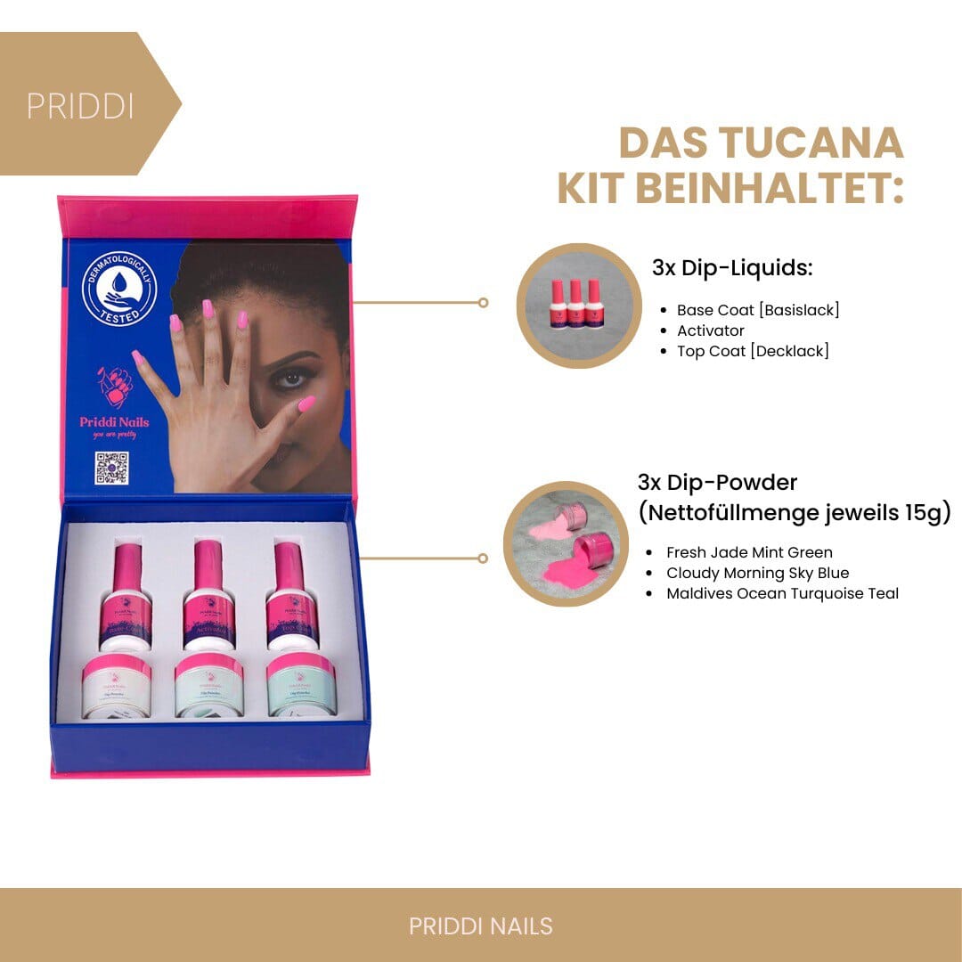 Priddi Tucana Kit (3x Dip Powder) - Priddi