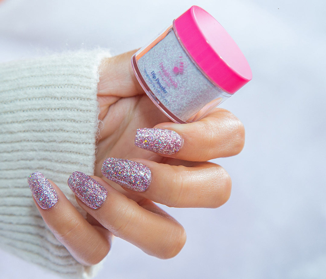 Red Marble Glitter Mauve - Priddi